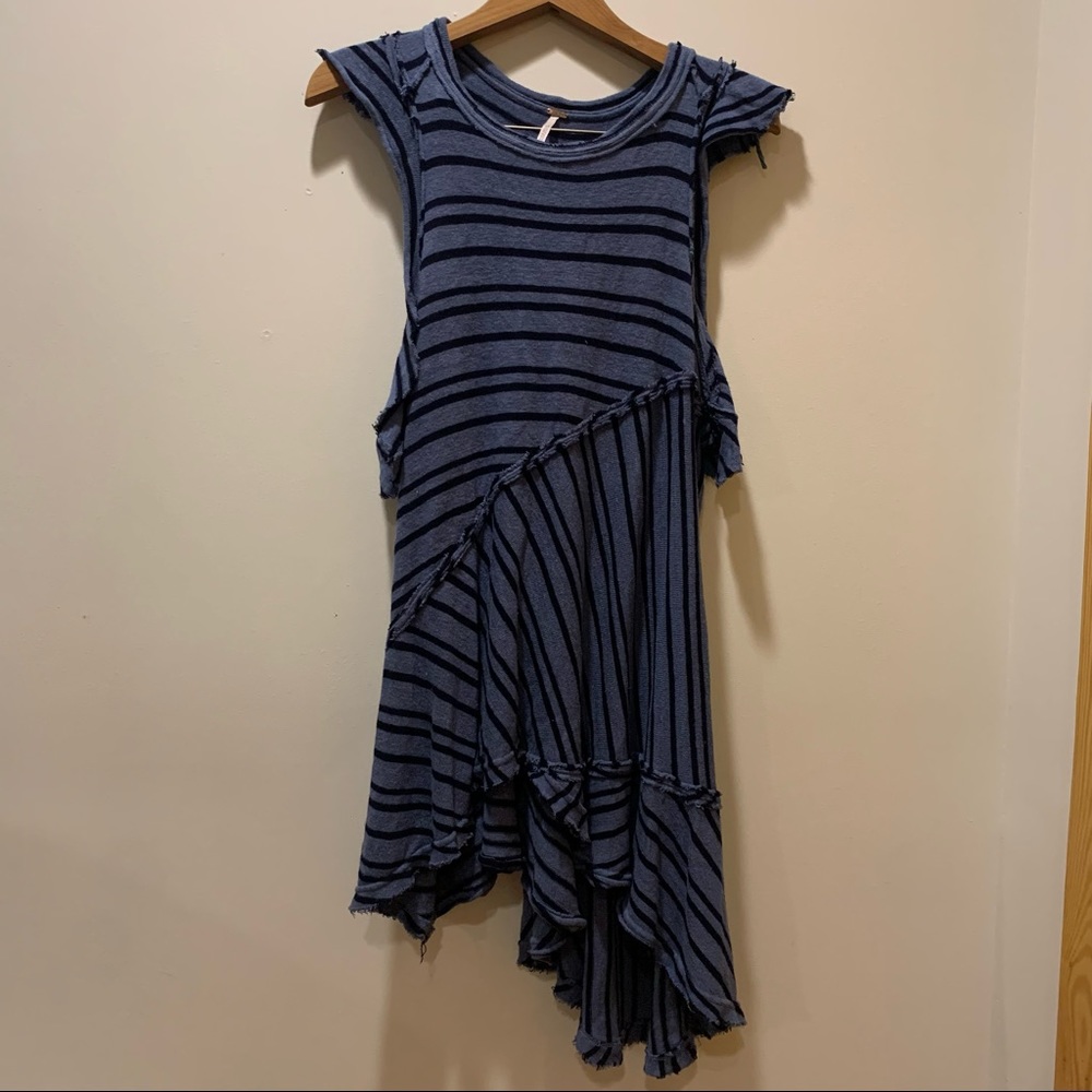 Free People Between The Lines Tee Tunic size XS